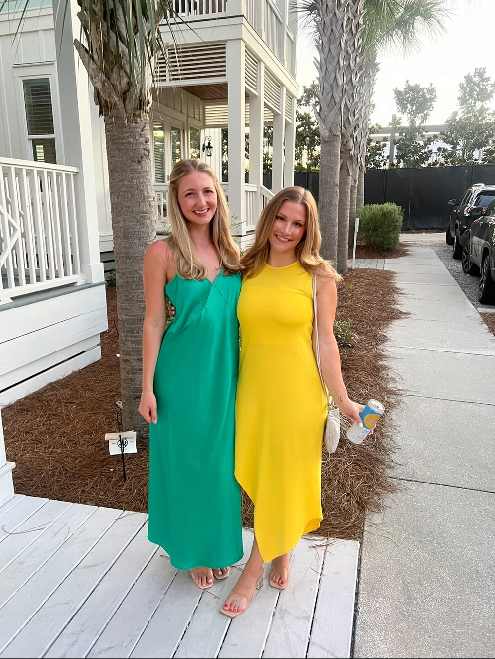 Zara Yellow Asymmetric Midi Dress